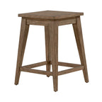 Console en bois patiné Toffee avec 4 tables d'appoint