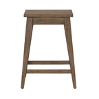 Console en bois patiné Toffee avec 4 tables d'appoint