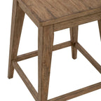 Console en bois patiné Toffee avec 4 tables d'appoint