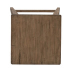 Console en bois patiné Toffee avec 4 tables d'appoint
