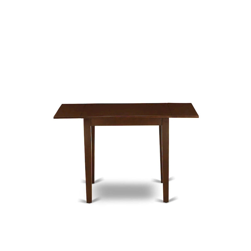 Ensemble de salle à manger – Une table de salle à manger rectangulaire et des chaises de cuisine, Acajou (Option de pièces)
