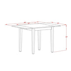 Ensemble de salle à manger – Une table de salle à manger rectangulaire et des chaises de cuisine, Acajou (Option de pièces)