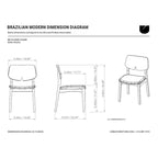 Chaise d'appoint moderne brésilienne - Beth