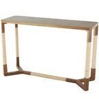 Console en bois avec cadre en corde - Marron
