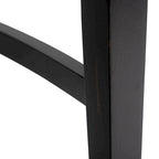 Table à manger en bois noir de style ferme avec 4 chaises