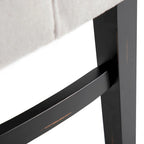 Table à manger en bois noir de style ferme avec 4 chaises